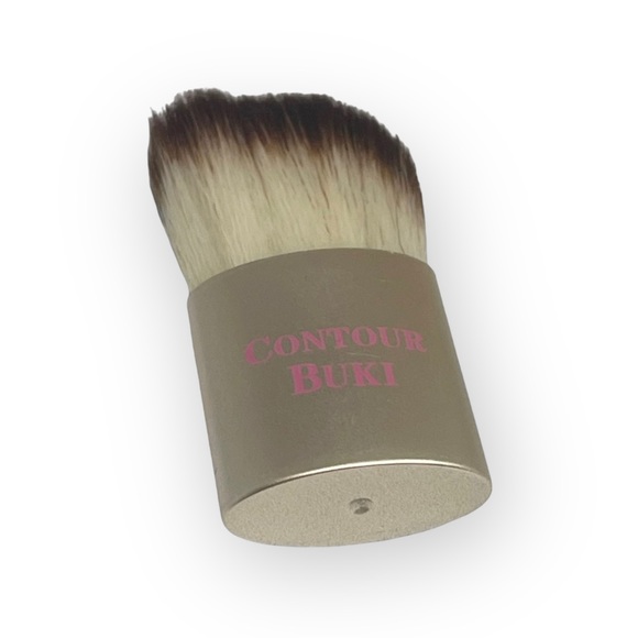 VHTF: new Too Faced ㋛ Contour Buki Teddy Bear Kabuki Powder Brush ㋛ Gold Pink - Picture 4 of 15